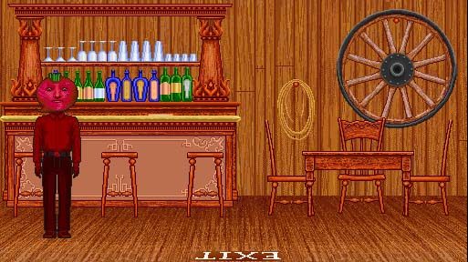 A wild west style bar in WorldsAway